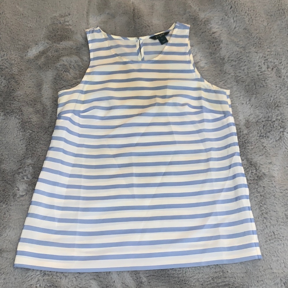 Stripped silky tank